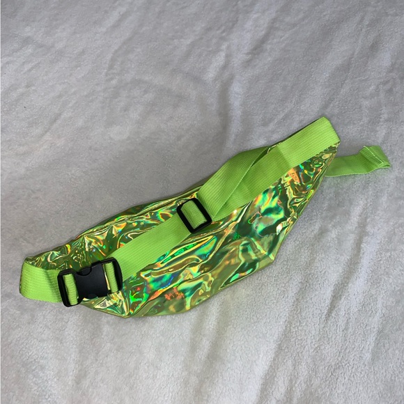 New Unisex Neon Holographic Adjustable Waist Sling Bag Fanny Pack (color choice) - Picture 7 of 12